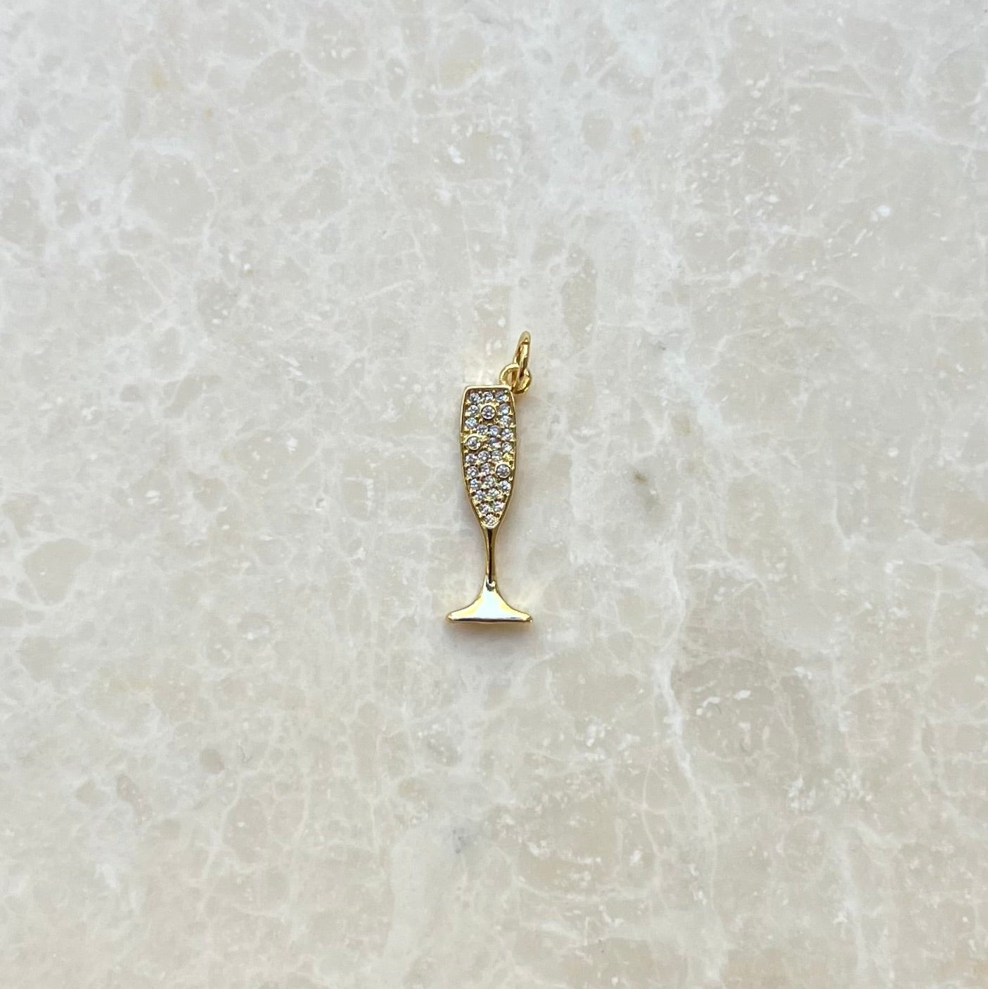 Champagne Flute Charm