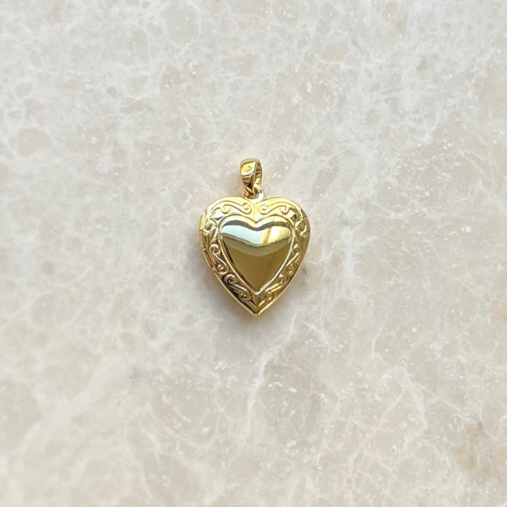 Engraved Heart Locket