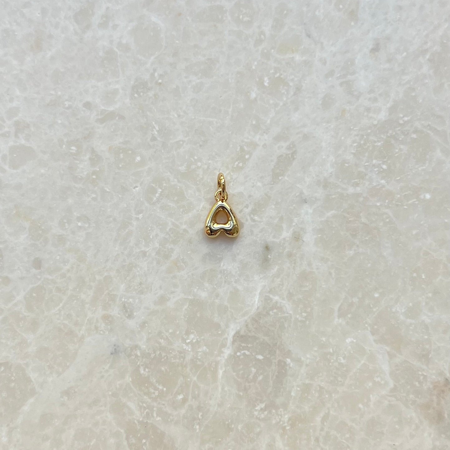 Mini Bubble Initial Charm