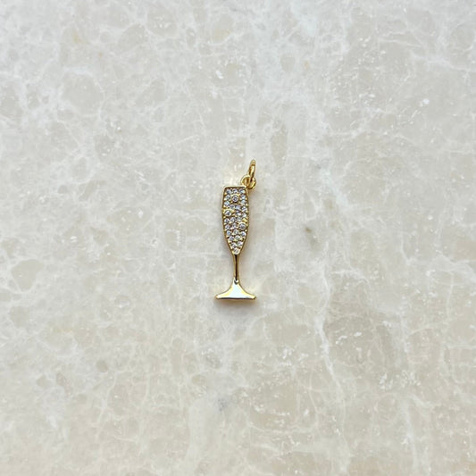 Champagne Flute Charm