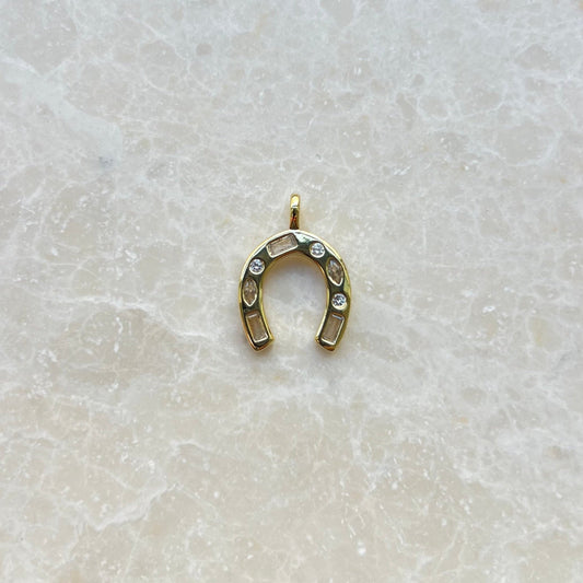 Embellished Horseshoe Charm