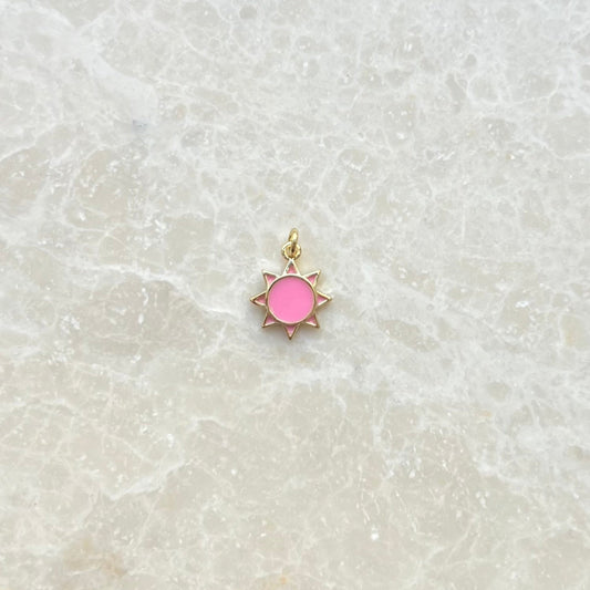 Mini Pink Sun Charm